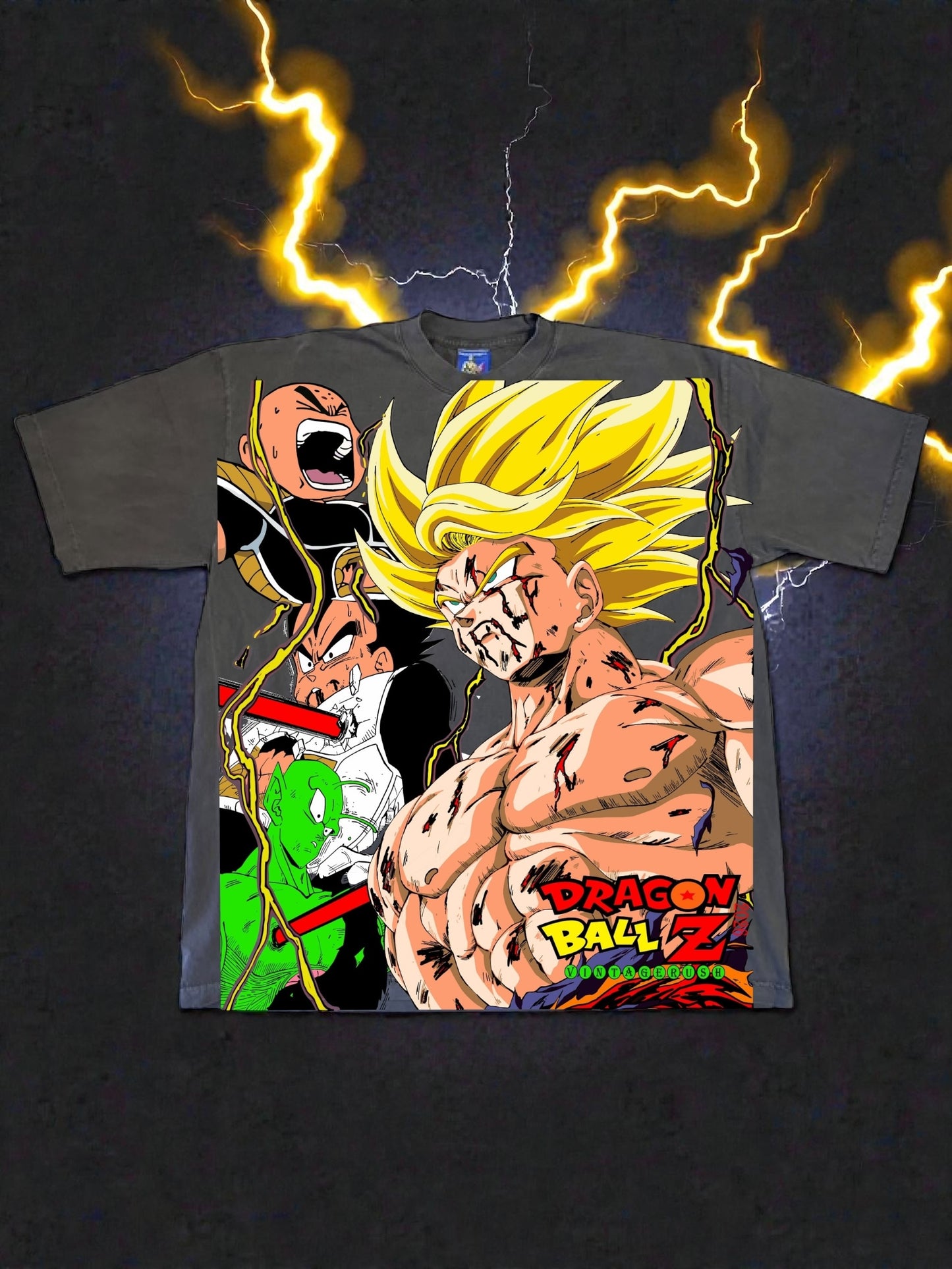 Faded - Goku SSJ Front -Lord Freiza back