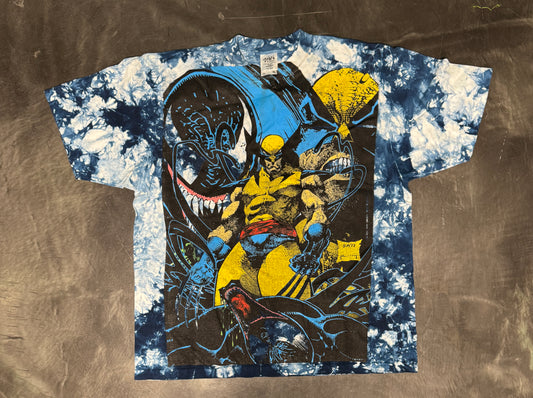 (Black Friday) -Blue Tie Dye- L- Wolverine vs Venom