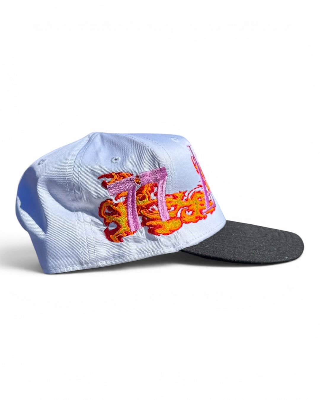 White with Black Brim - Lakers Hat