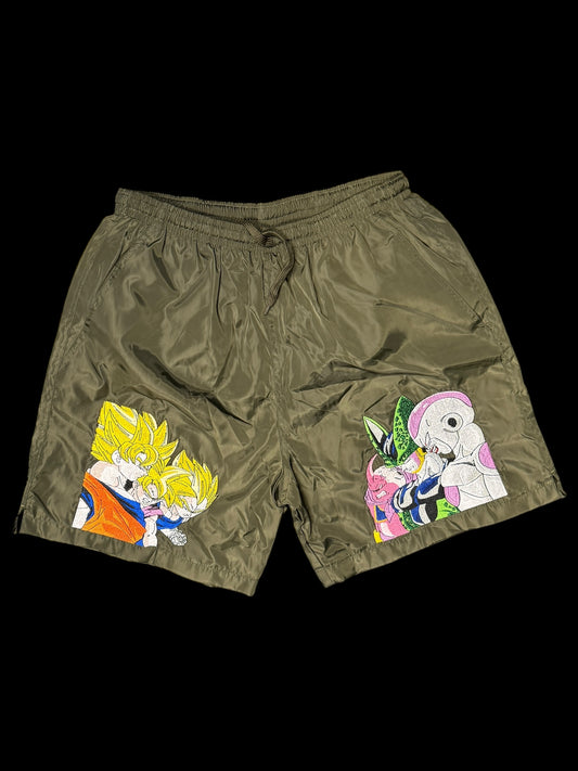 (Black Friday) Large-Nylon Olive - Showdown Shorts
