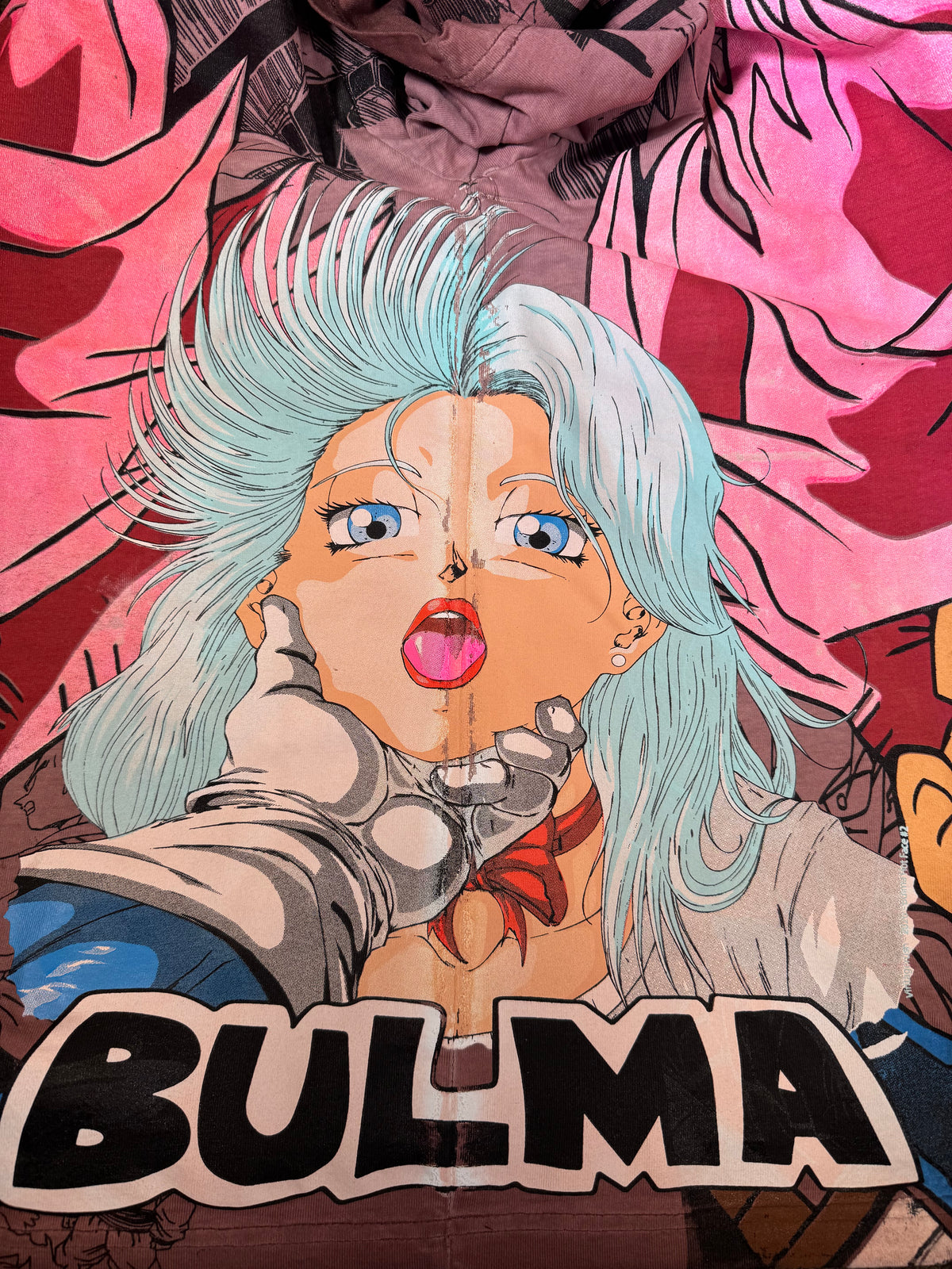 Red Oil Wash - Bulma 360 Shirt - Trunks Design