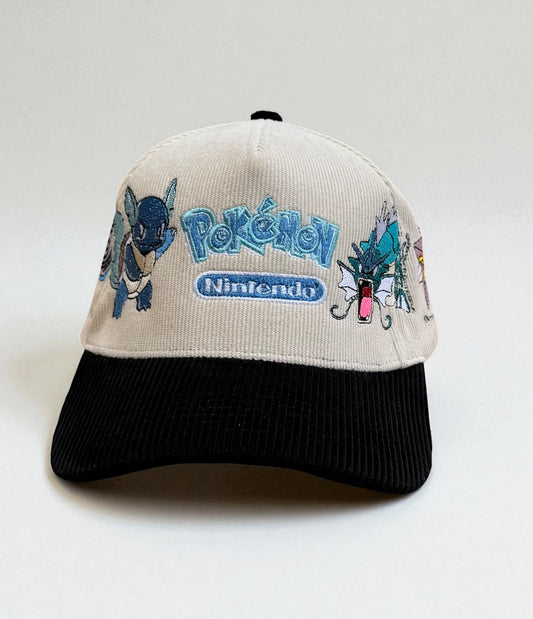 White & Black Corduroy - WATER Hat
