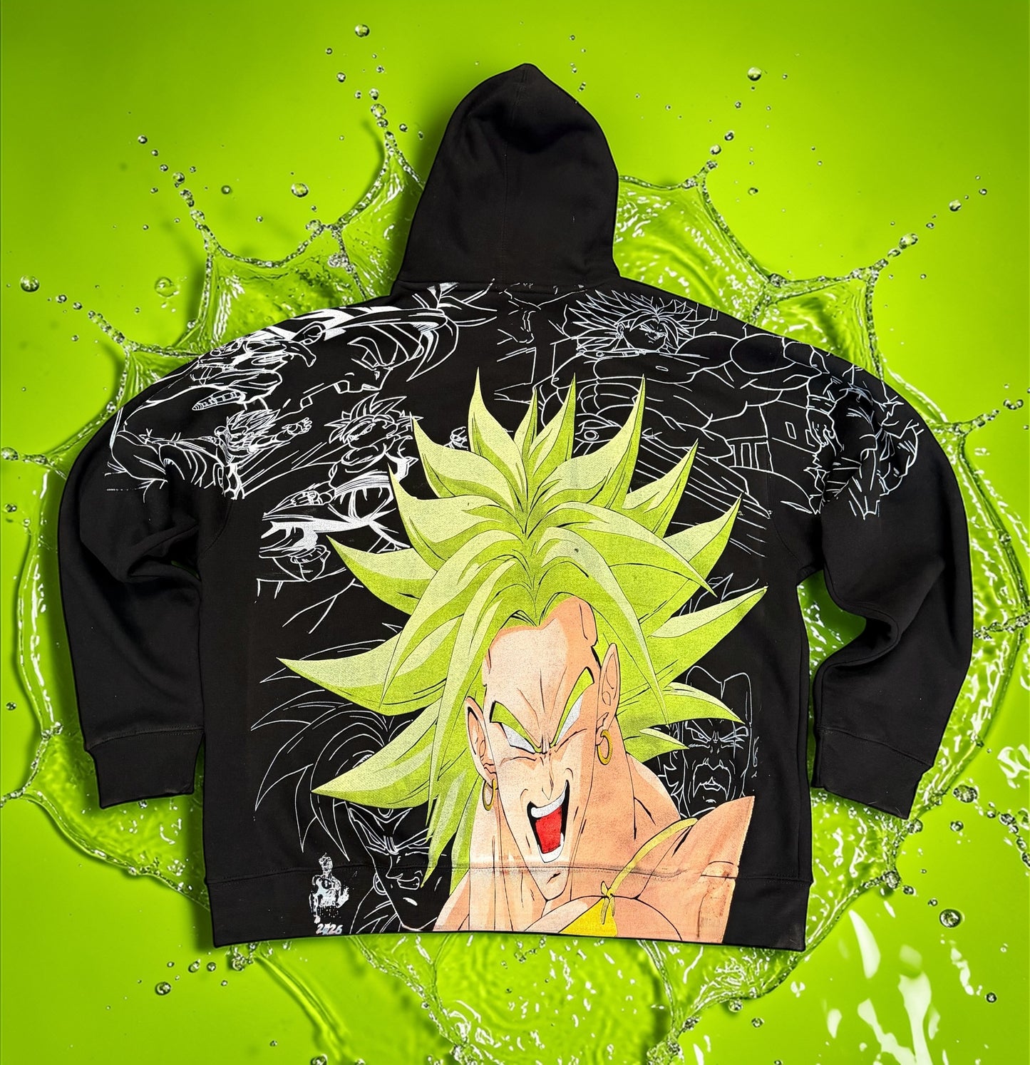 Black HOODIE  - Broly mega print