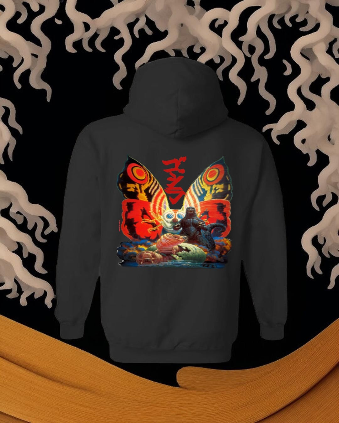 Black HOODIE - Godzilla vs Mothra