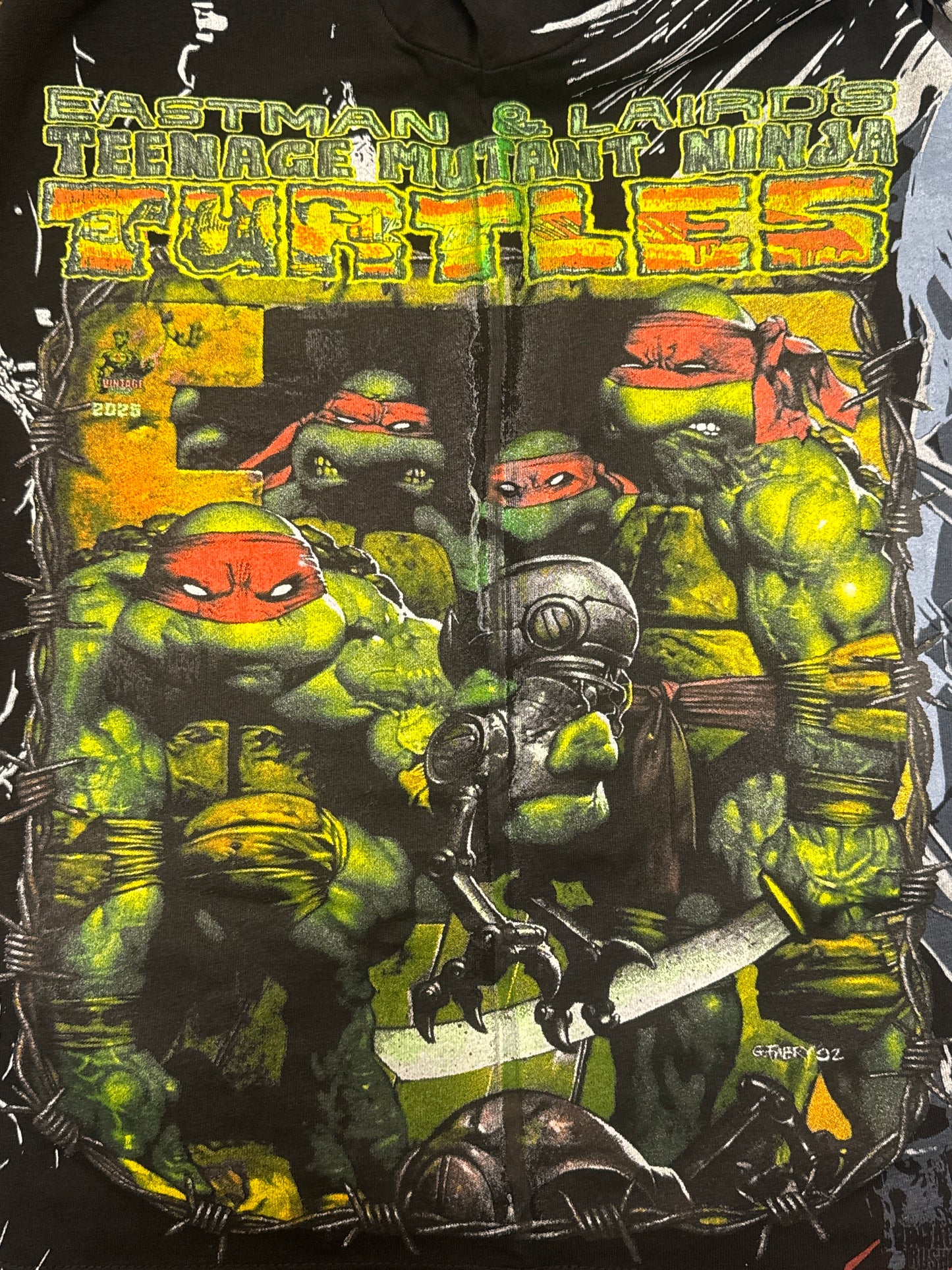 Black - Sewer Front - Shredder Back - TMNT sides
