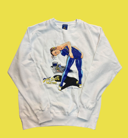 White crew neck - Chun Li Body Paint