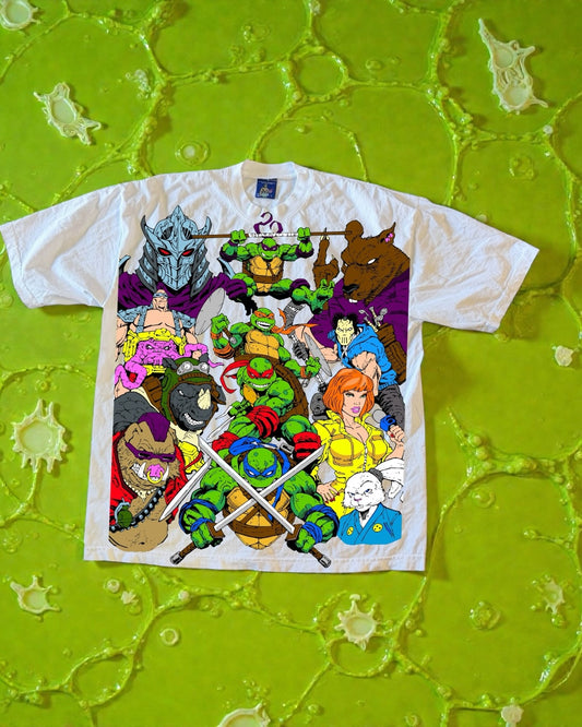 White - TMNT World Tee & Trench coat Ralph Back hit