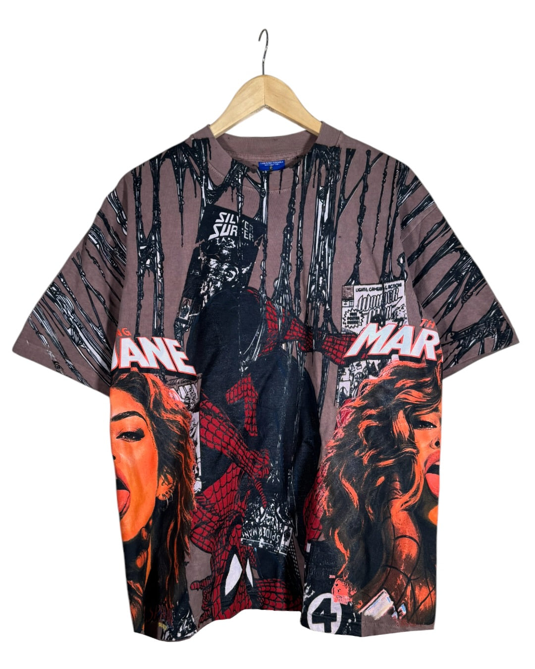 Light Brown - Spidy Front and Back - Mary Jane Sides - 360 Shirt