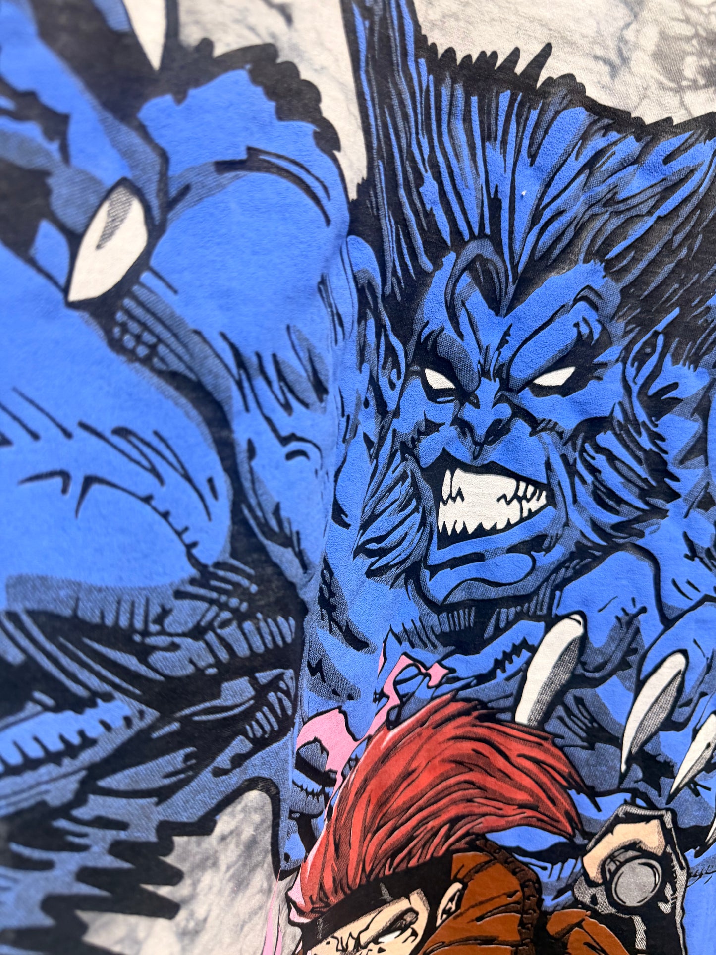 Galexy tie dye - Beast & Gambit Front & X-Men Team