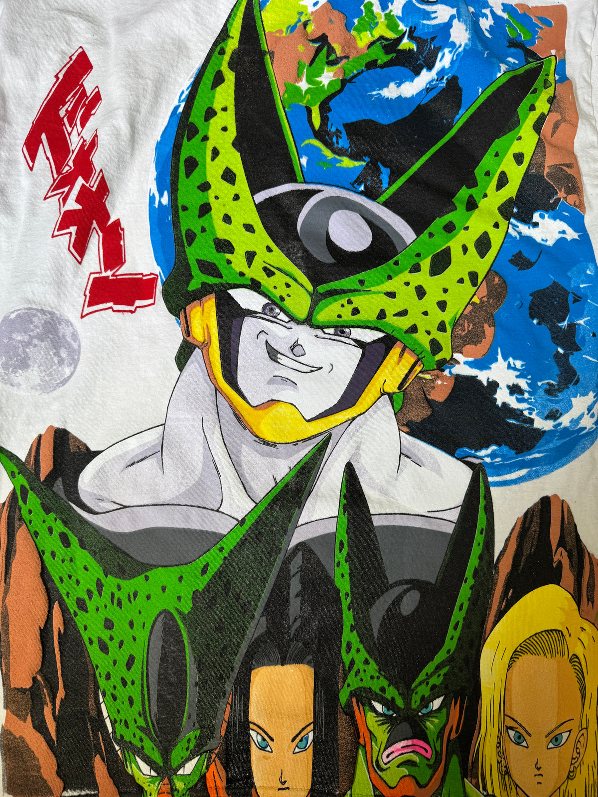 White - Gohan Front - Cell Forms Back - Shirt
