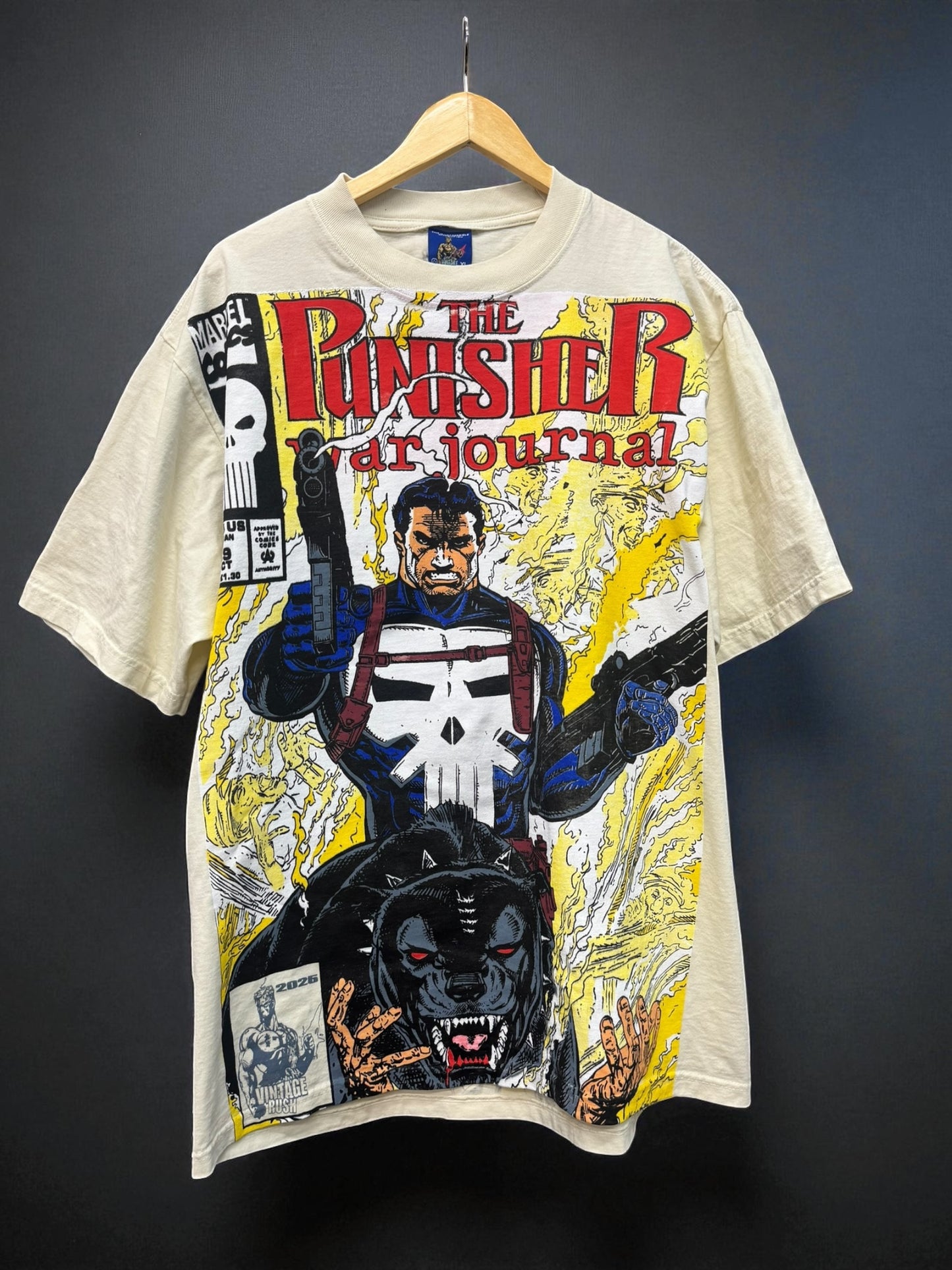 Cream - The Punisher Pit bull & Punisher Solo Flames