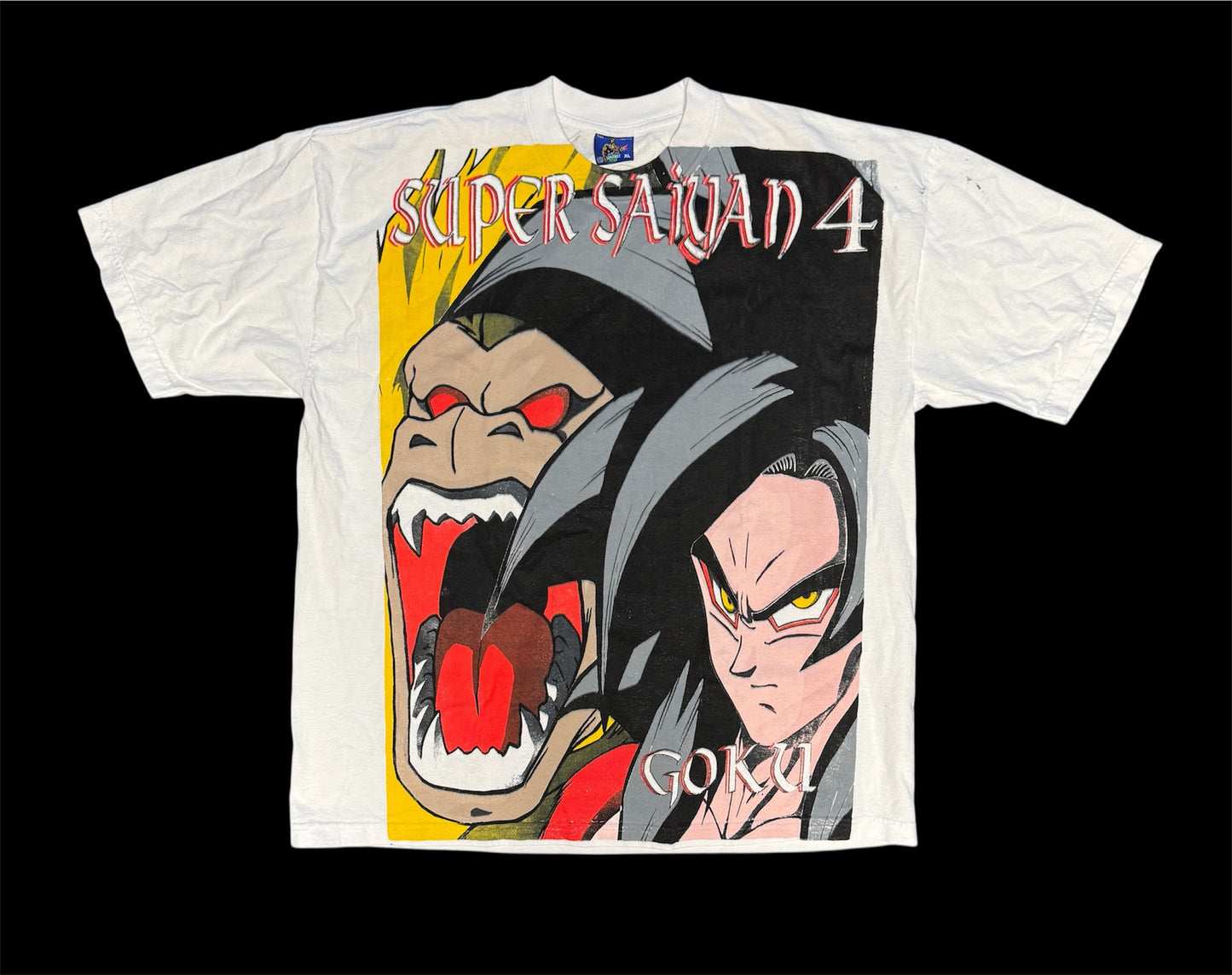 (Black Friday) (Imperfections) -White- L XL- Sayain vs Sayian