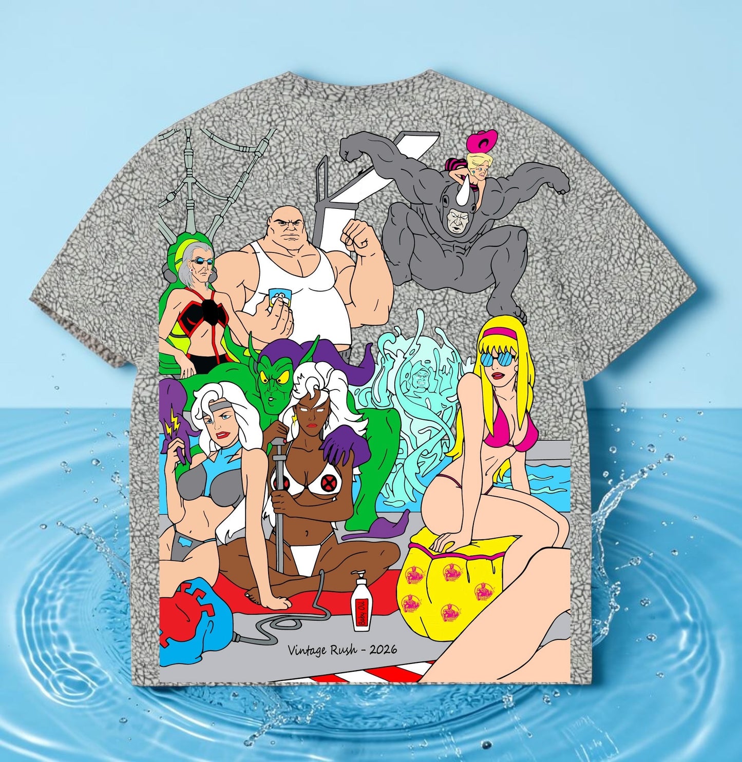 Elephant Print - Spidy Wish front - king pin and friends back