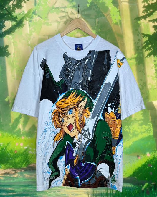White - Master Sword Front - Links Back - Shirt