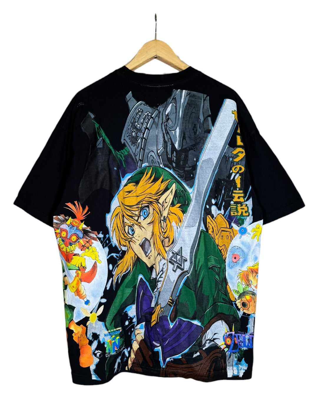 Black - Master Sword Front and Back - Majora’s Mask Sides - 360 Shirt