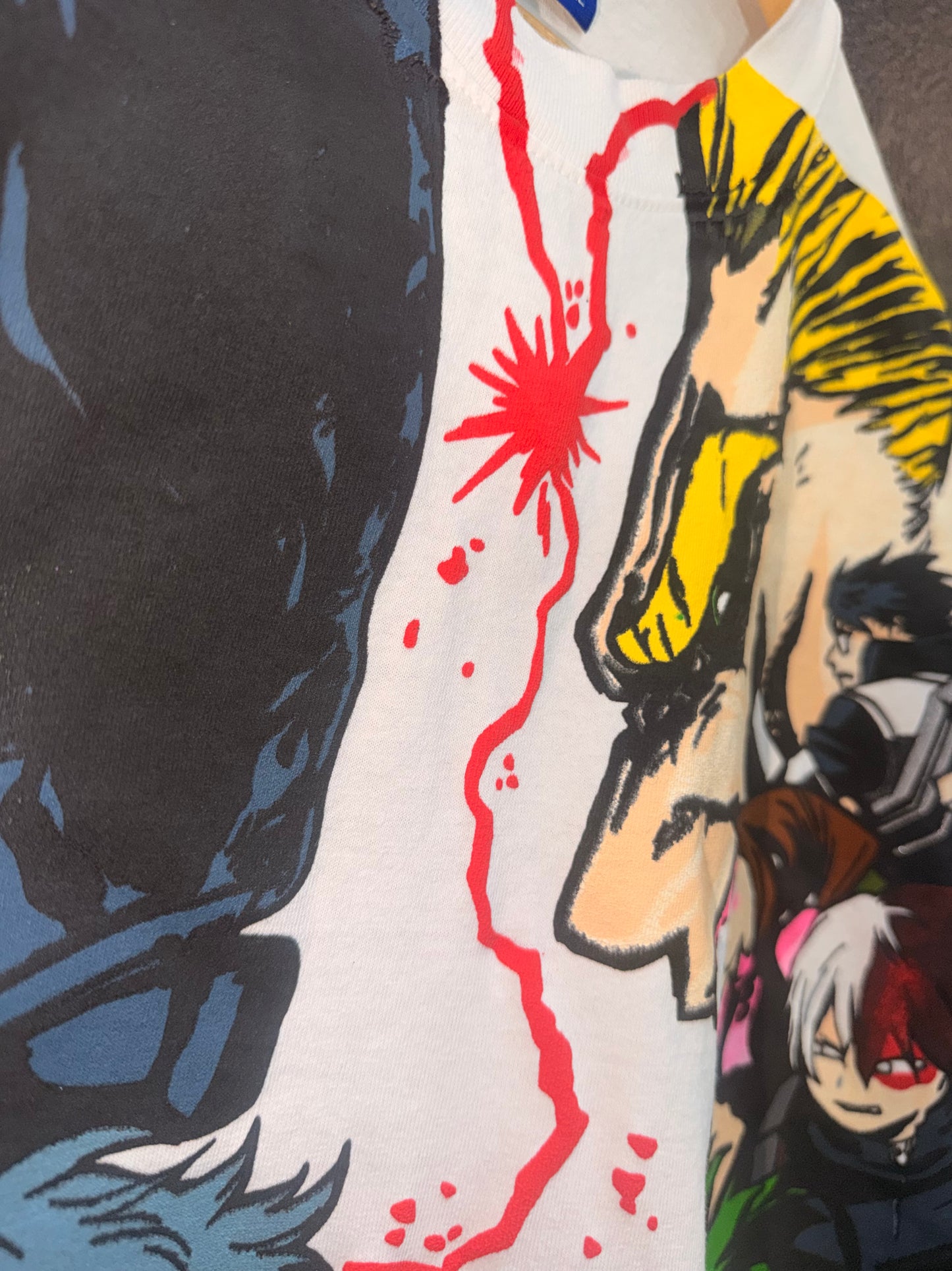 Cream Hoodie - My hero - Final conflict Front & All might vs one for all back