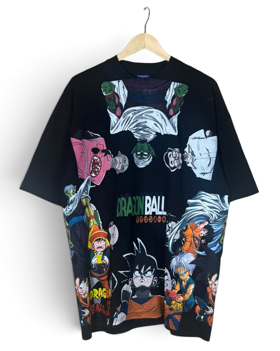 Black - Piccolo Rap Album Front - Giant Piccolo Back - Uncle Piccolo Babysits Sides - 360 Shirt