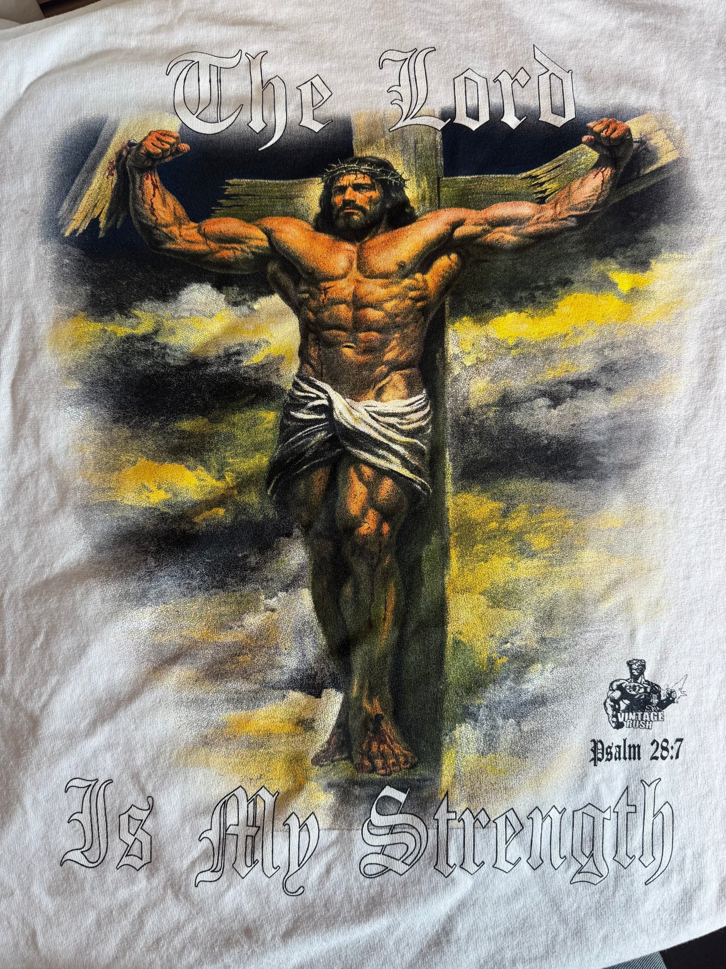 White - The Lord Jesus is My Strength - Shirt