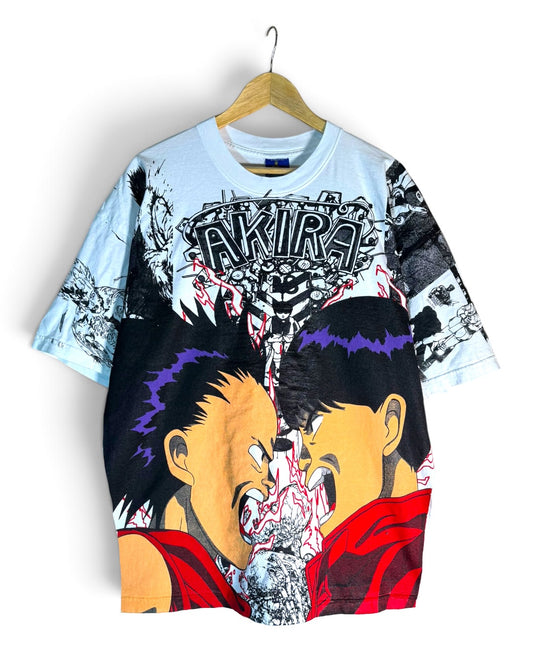 White - Akira Manga Panel Mega Print - Shirt