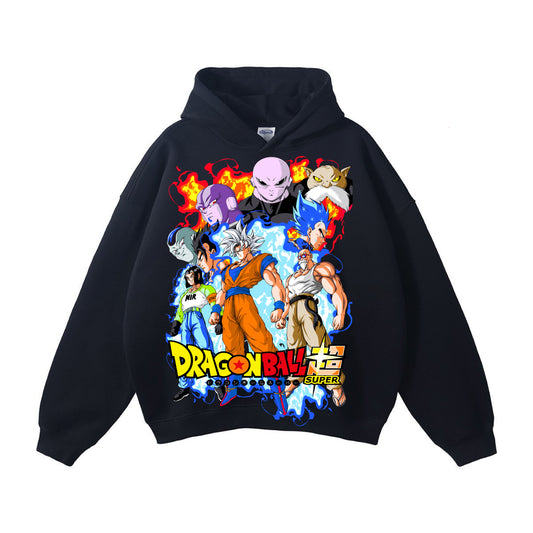 Black Hoodie - Group Hit Front - Goku vs Jiren Back