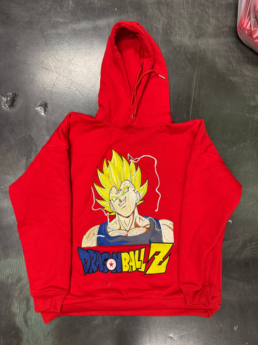 Red-medium, large, extra large Dragon Ball Z Hoodie