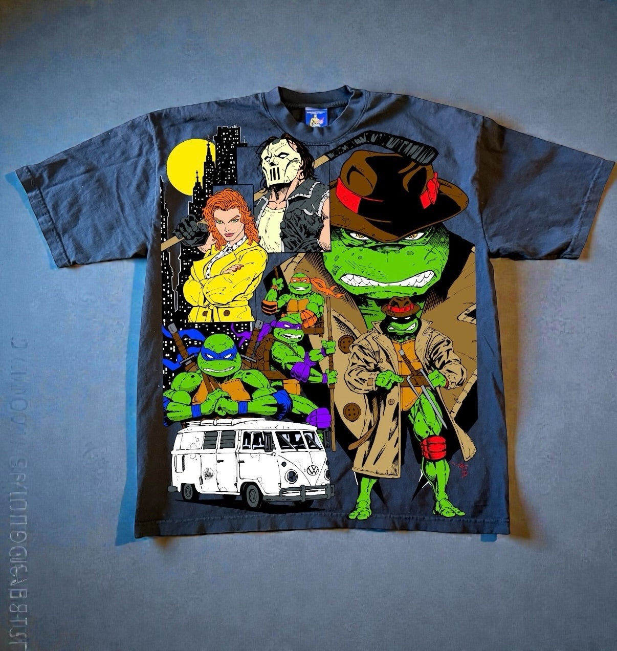 Black - Trench coat Ralph & TMNT World Tee Back hit