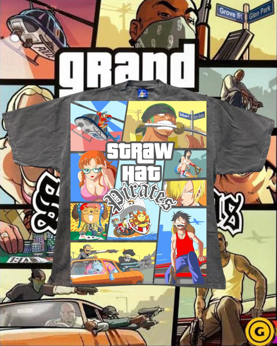 Faded - One Piece GTA Cover Front - Back Cover