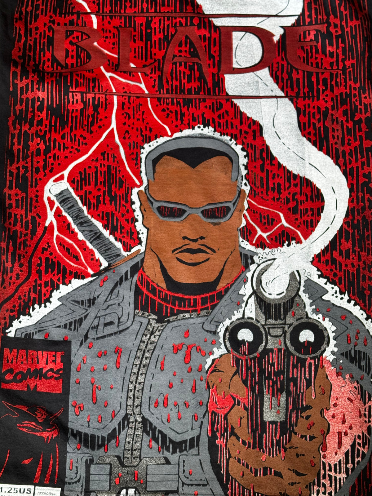 Black - Bloody Rain Blade Front - Thunder Rain Blade Back