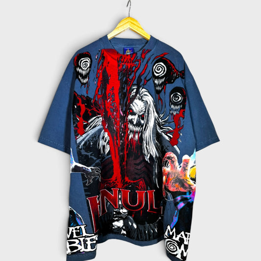Denim Blue - Knull Front - Venom Back - Marvel Zombies Side - 360 Shirt