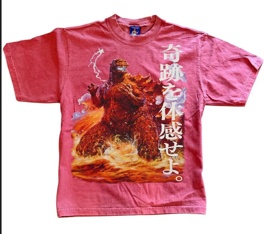 Red Wash - Godzilla Shirt
