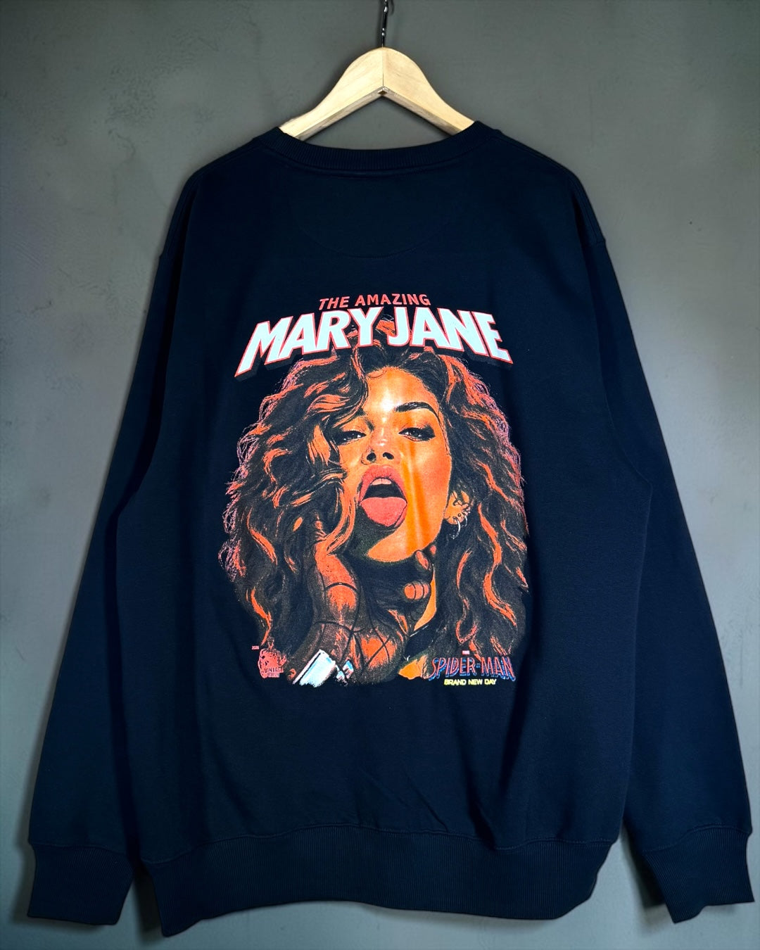 Black Crewneck - The Amazing Mary Jane