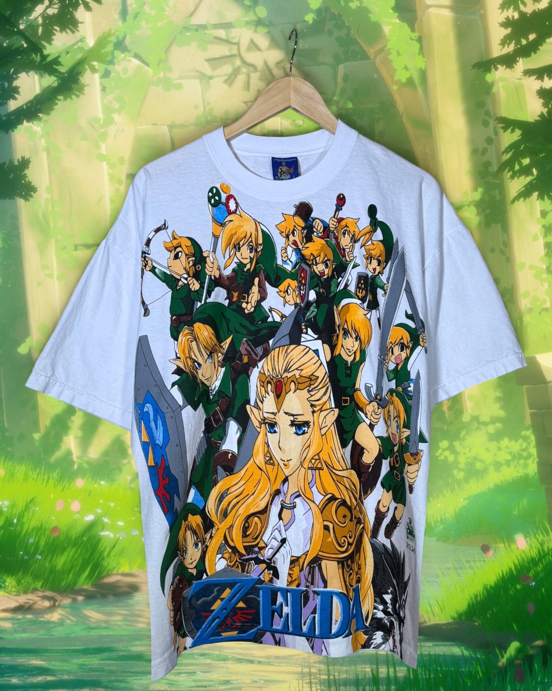 White - Links Front - Master Sword Back - Shirt