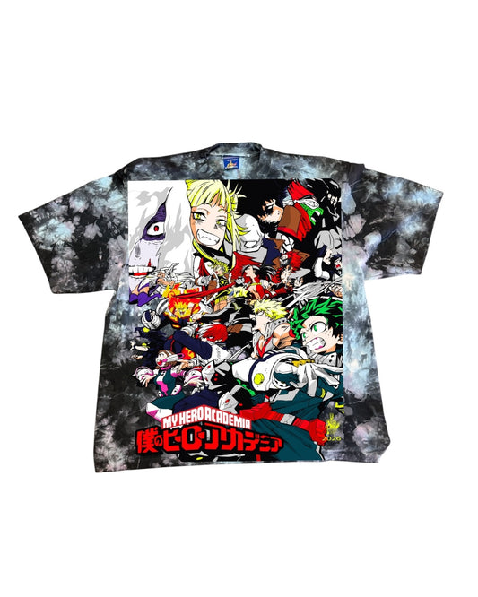 Shaka Glaxy Tie dye  - My hero - Final conflict Front & All might vs one for all back