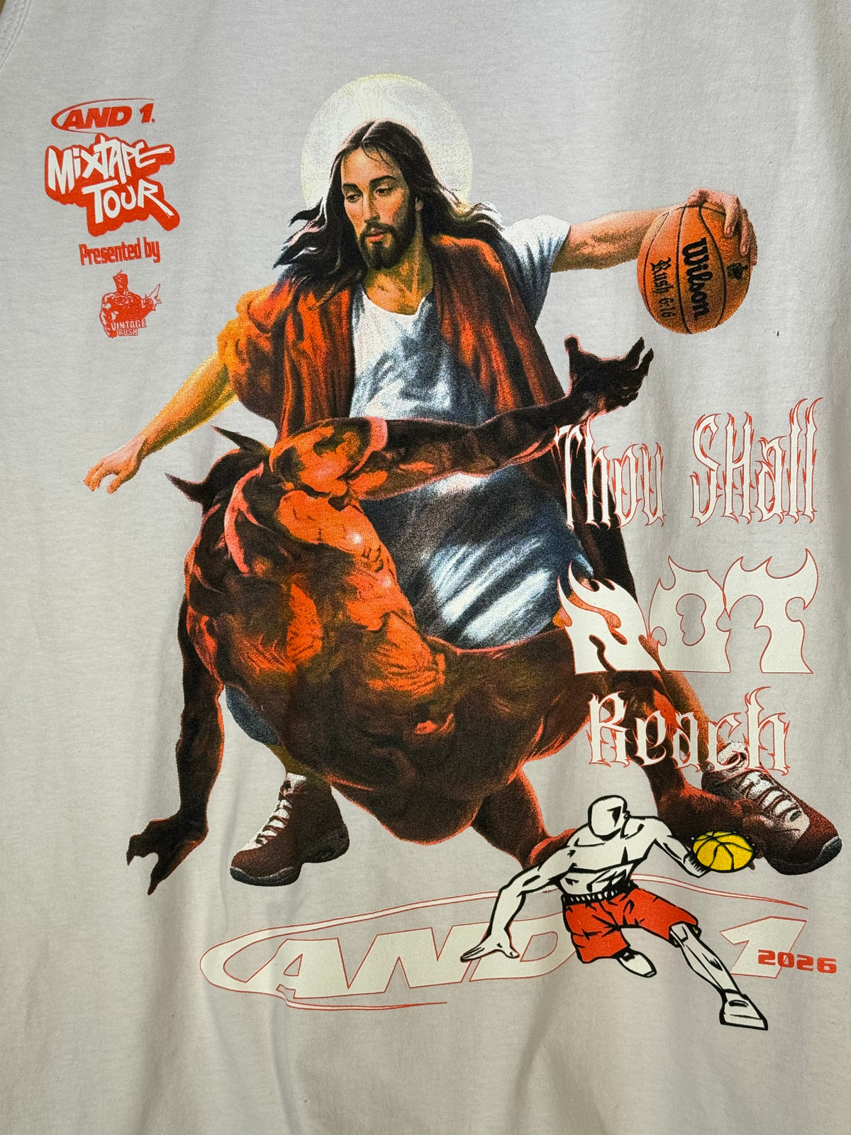 White Tank Top - Thou Shall Not Reach Verse 6:16