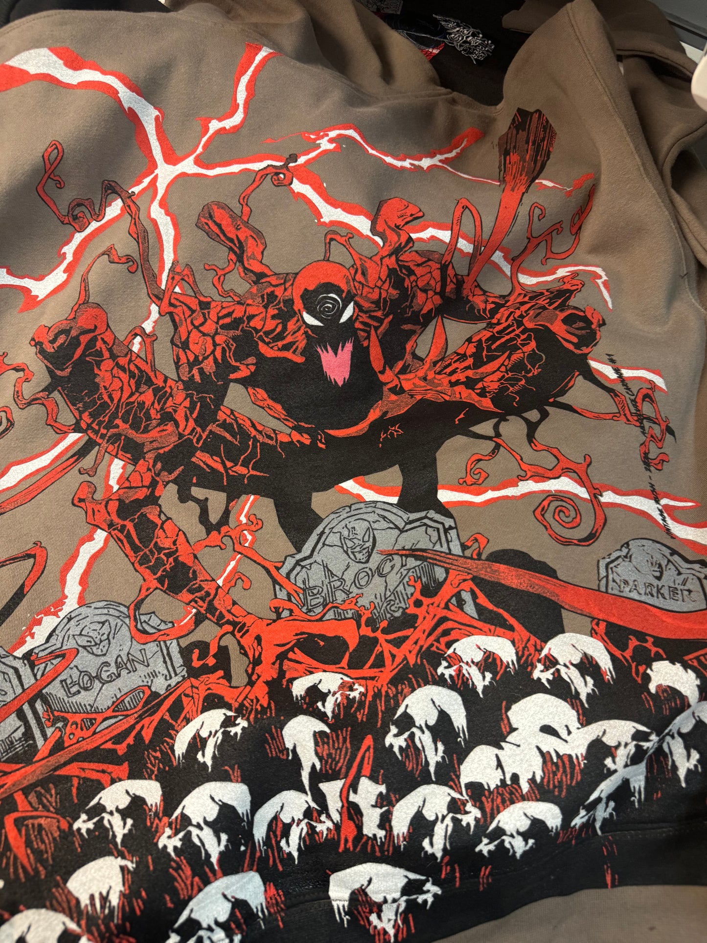 Moca  hoodie - Carnage City and bones back