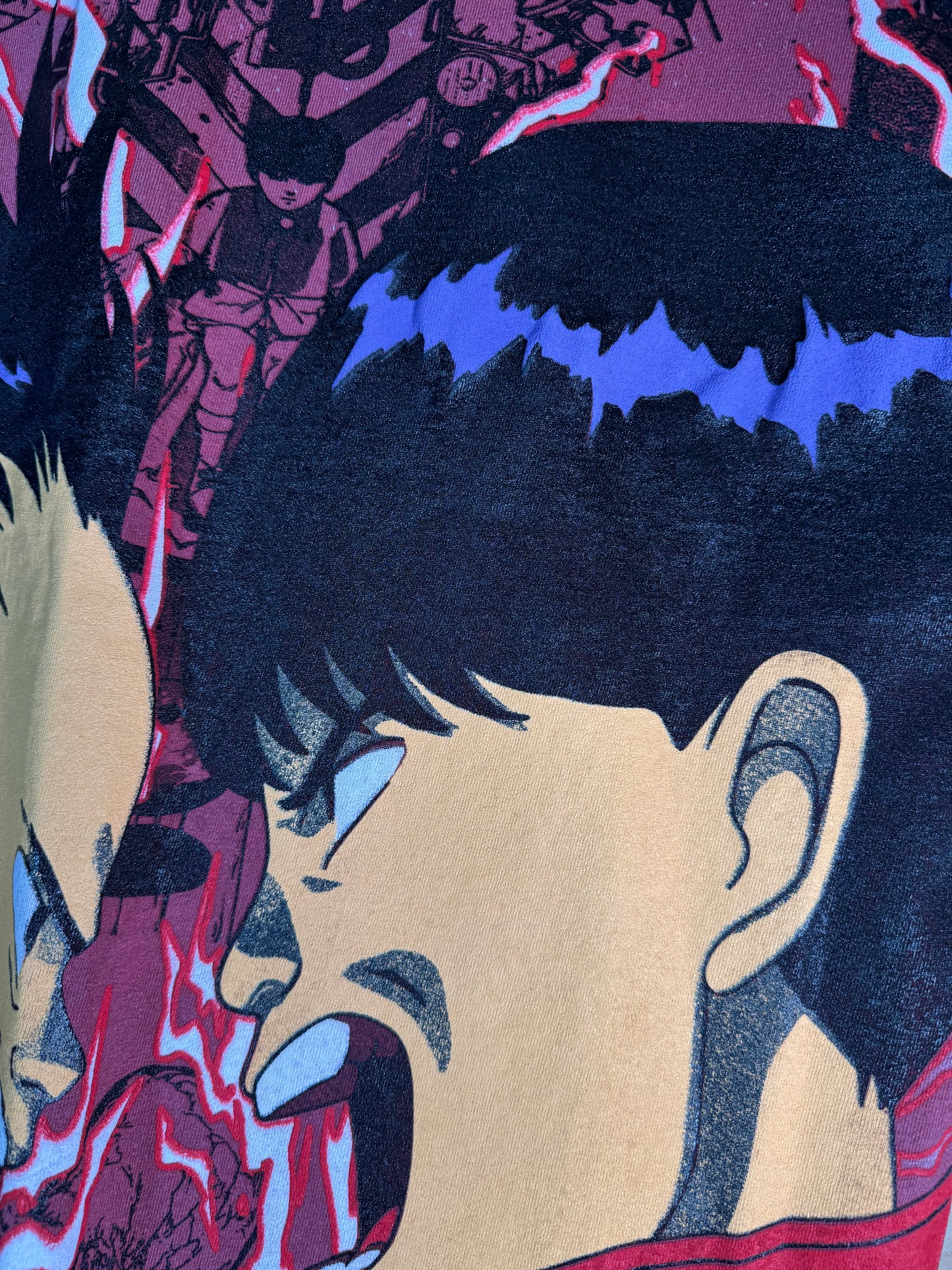 Faded Red - Akira Manga Mega Print - Shirt