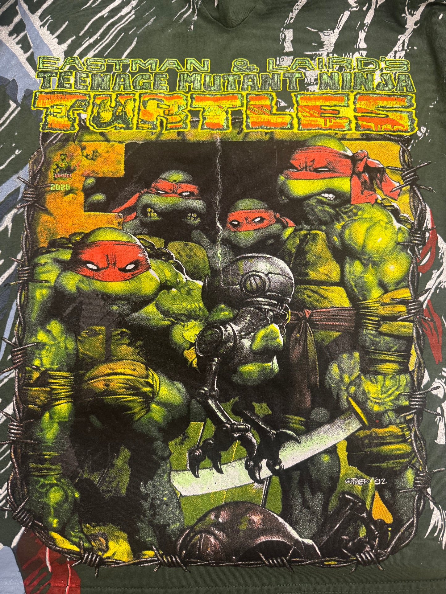 Dark Green - Shredder Front - Sewer Back - TMNT sides