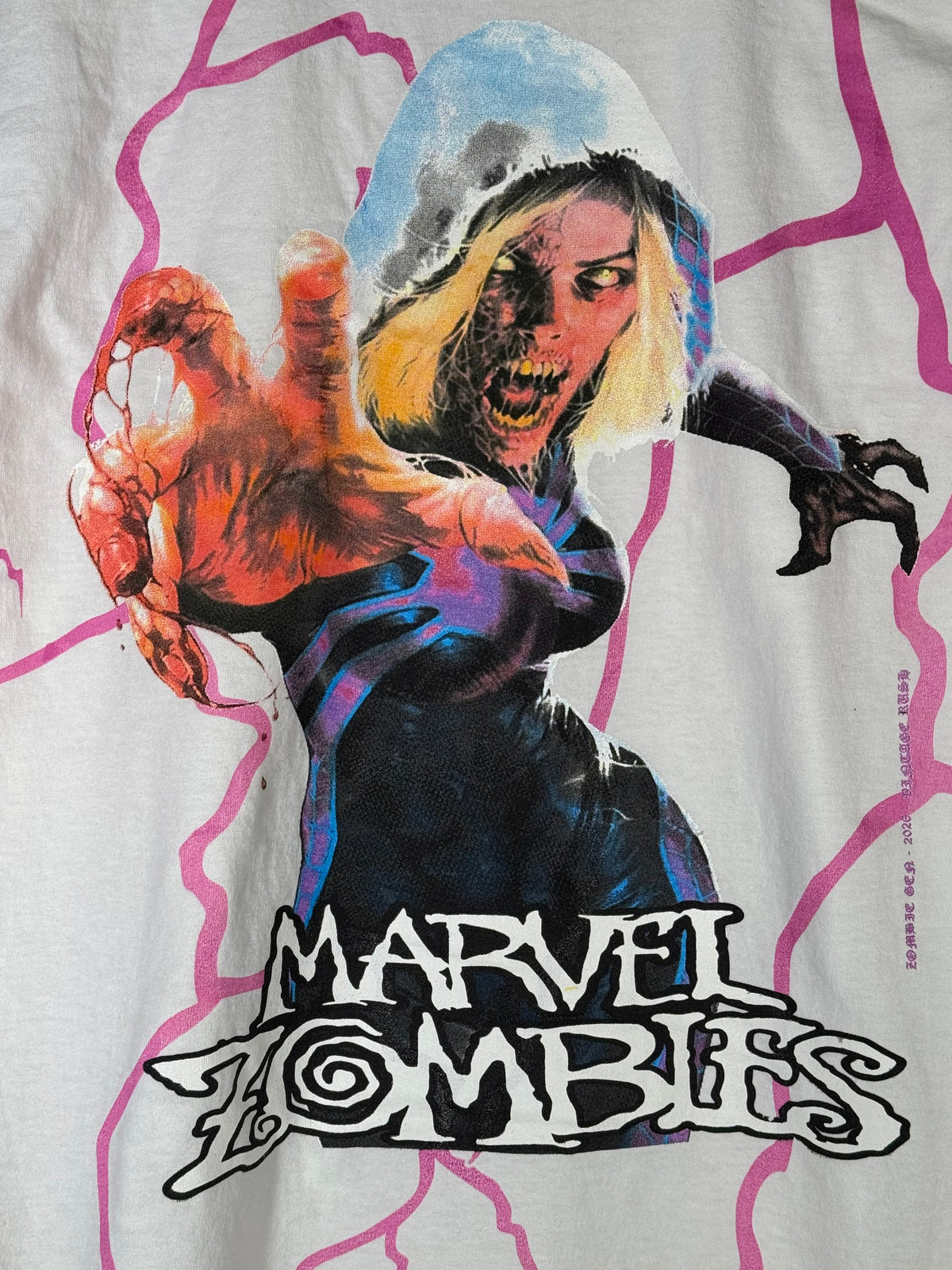 White Pink Glowing Lighting - Marvel Zombies - Shirt