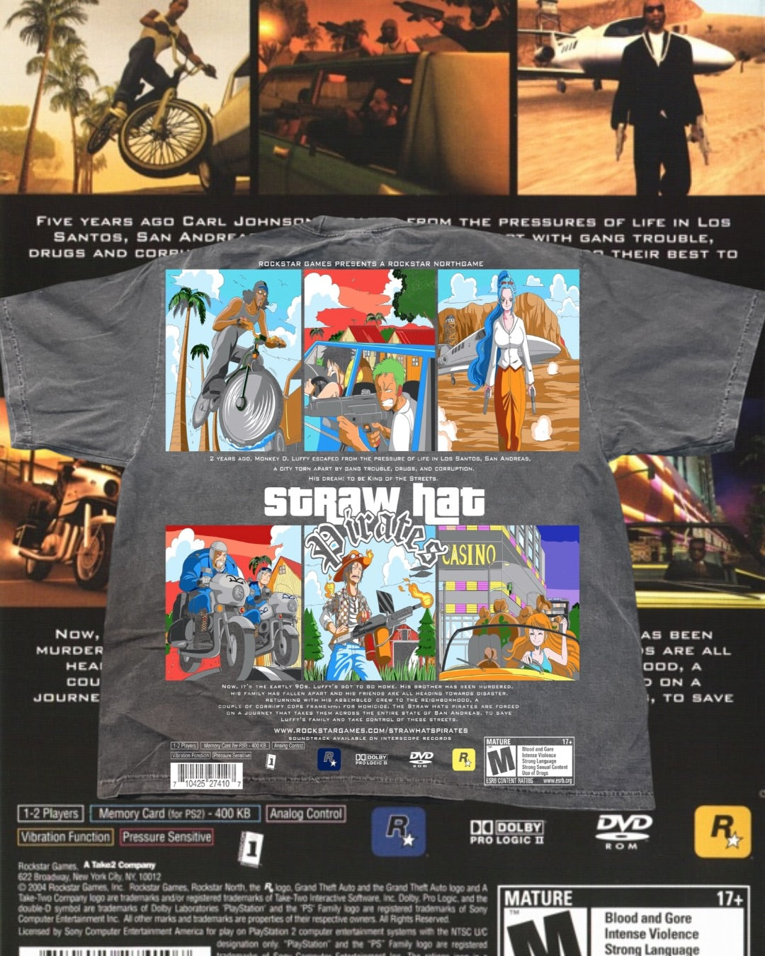 Faded - One Piece GTA Cover Front - Back Cover
