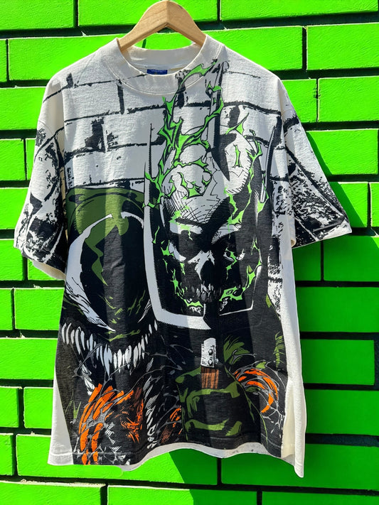 Cream - Olive Venom - Glow and the dark ink and metallic ink!
