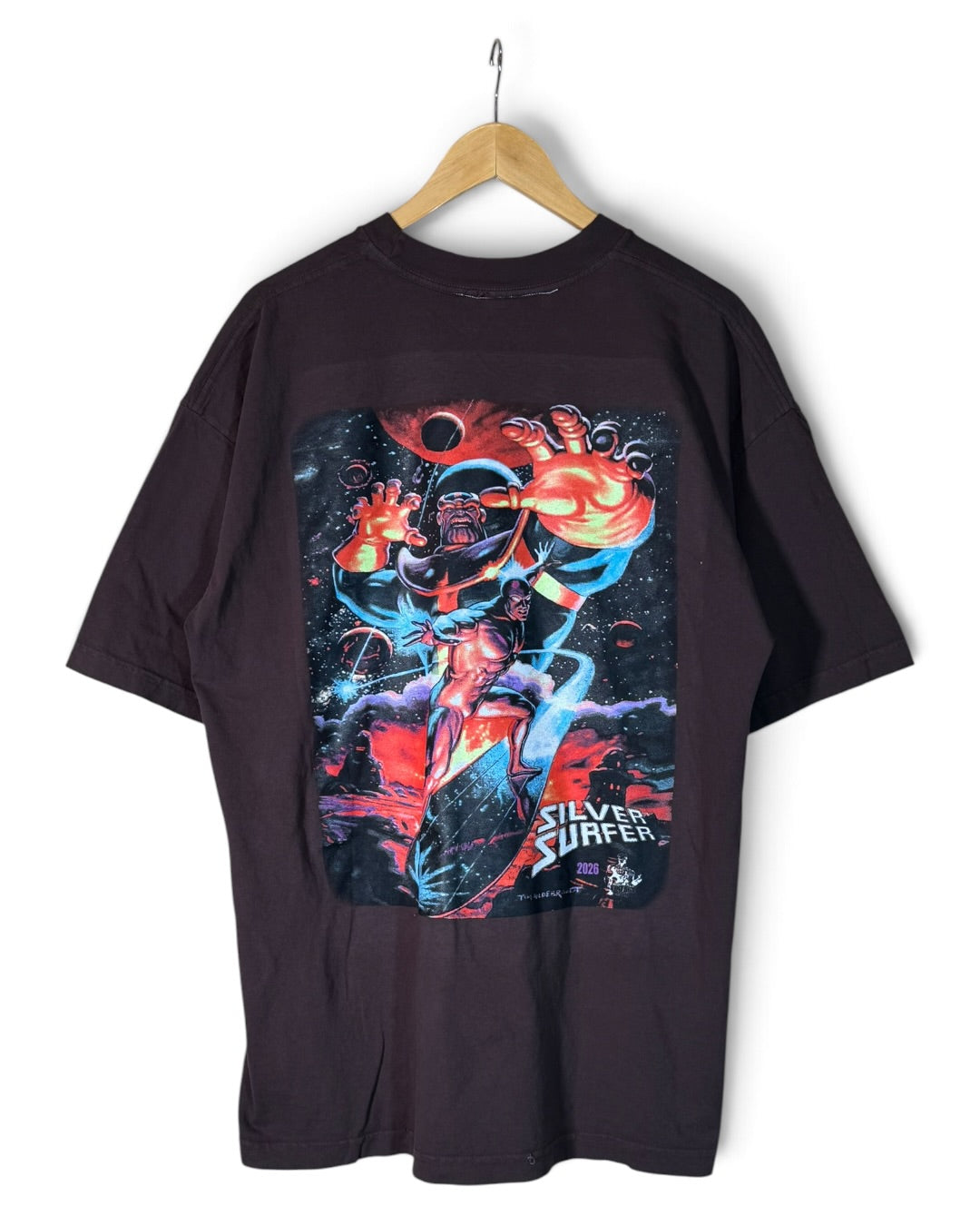 Dark Brown - Fatal Attractions Front - Silver Surface Back Shirt