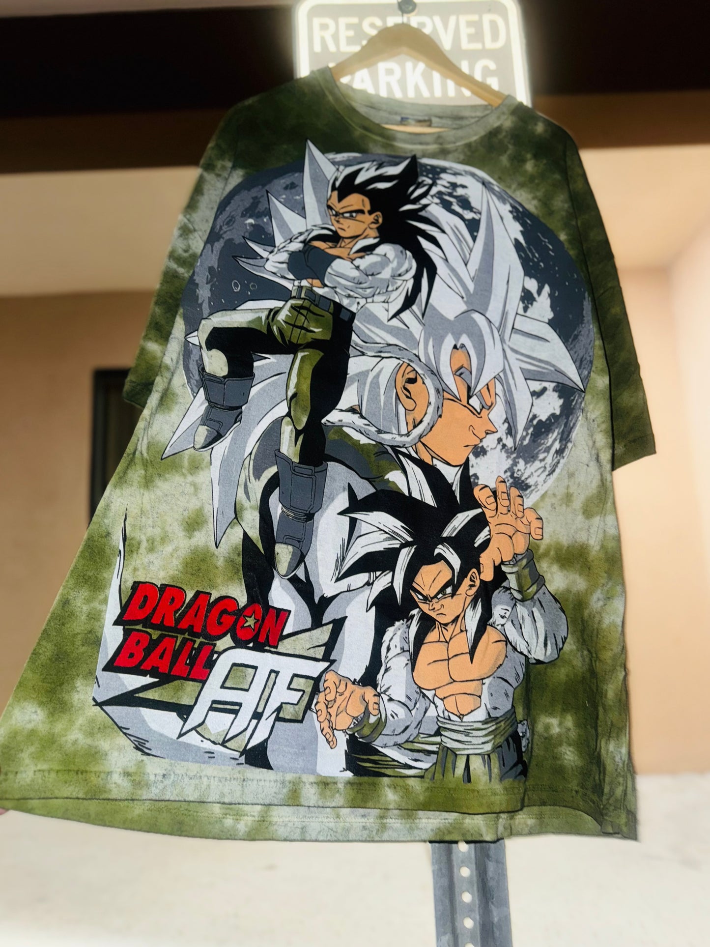 Green tie dye - AF Dragon Front & Moon Back