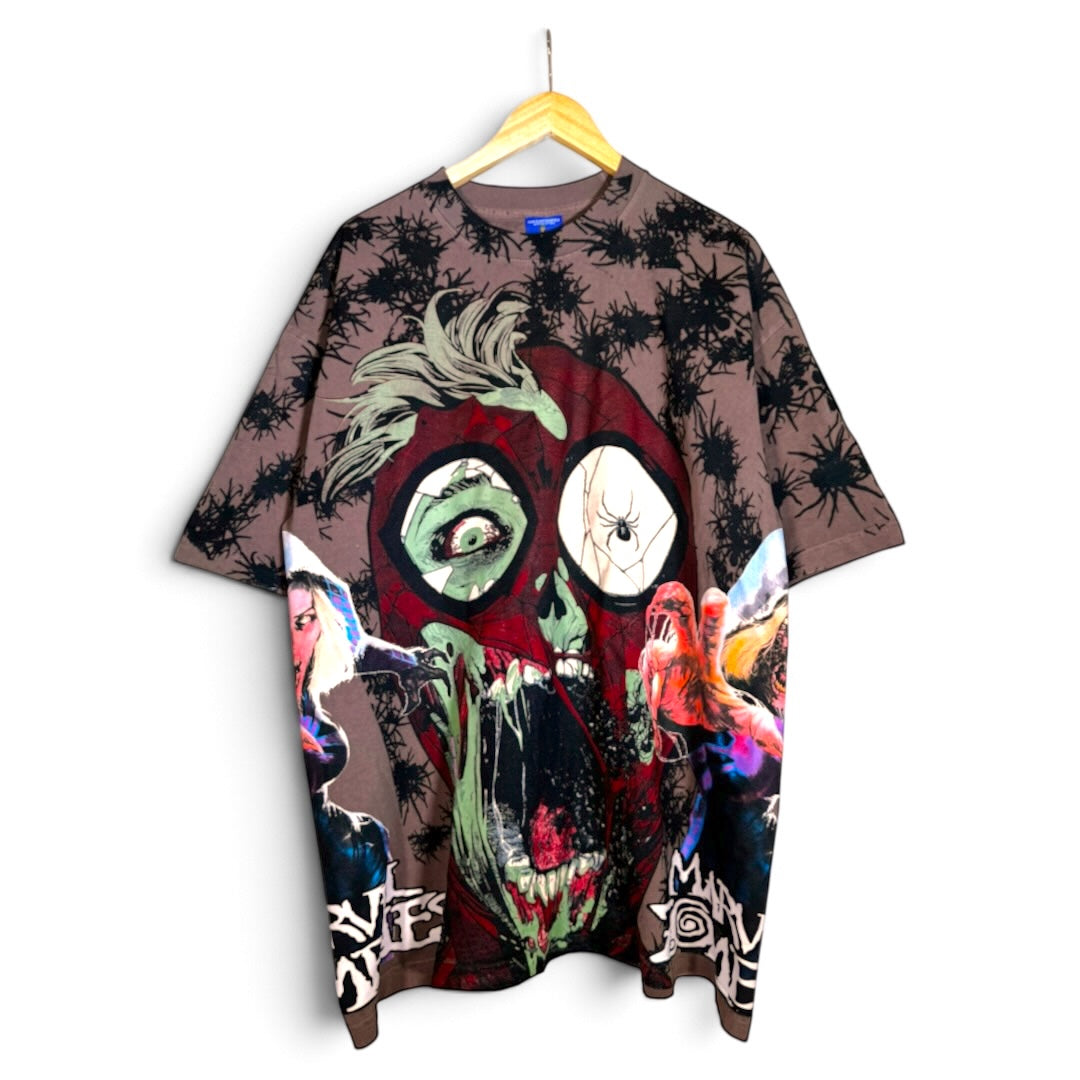 Light Brown - Zombie Spiderman Front and Back - Marvel Zombies Side - 360 Shirt