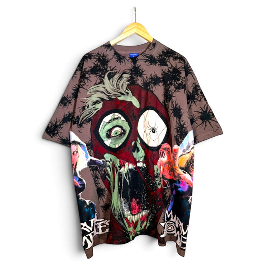 Light Brown - Zombie Spiderman Front and Back - Marvel Zombies Side - 360 Shirt