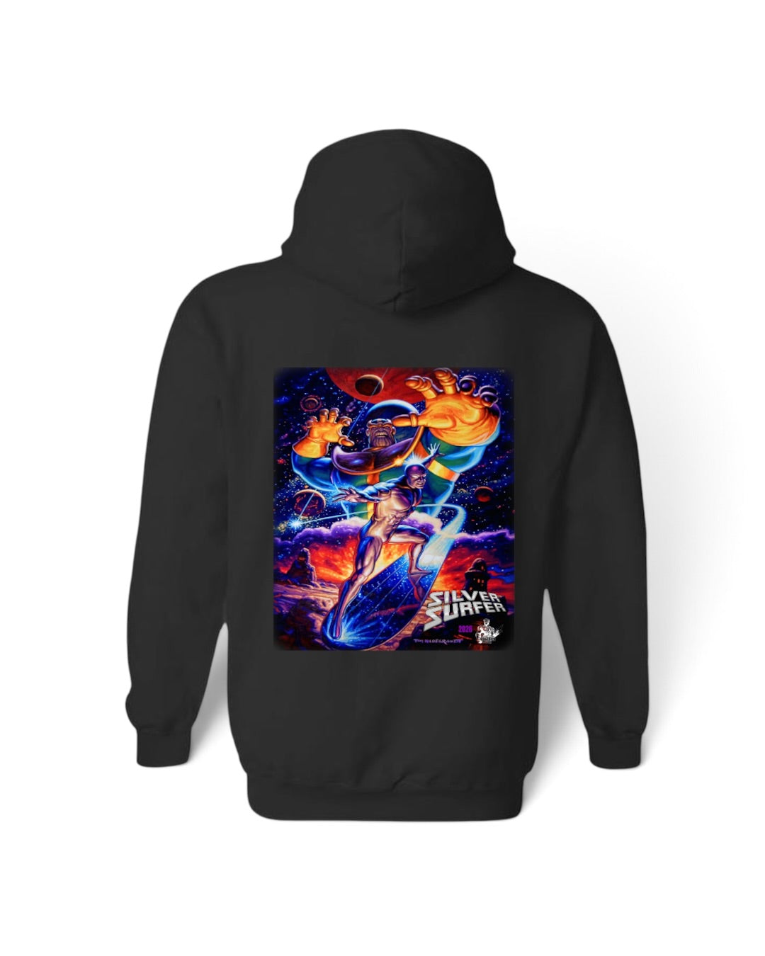 Black - Silver Surface Hoodie