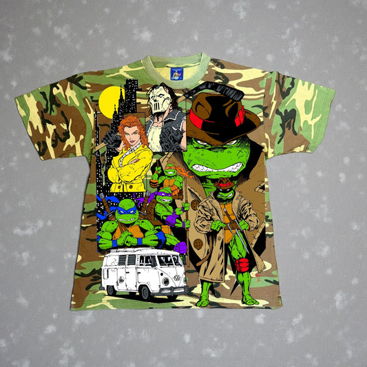 Army Camo  - Trench coat Ralph & TMNT World Tee Back hit