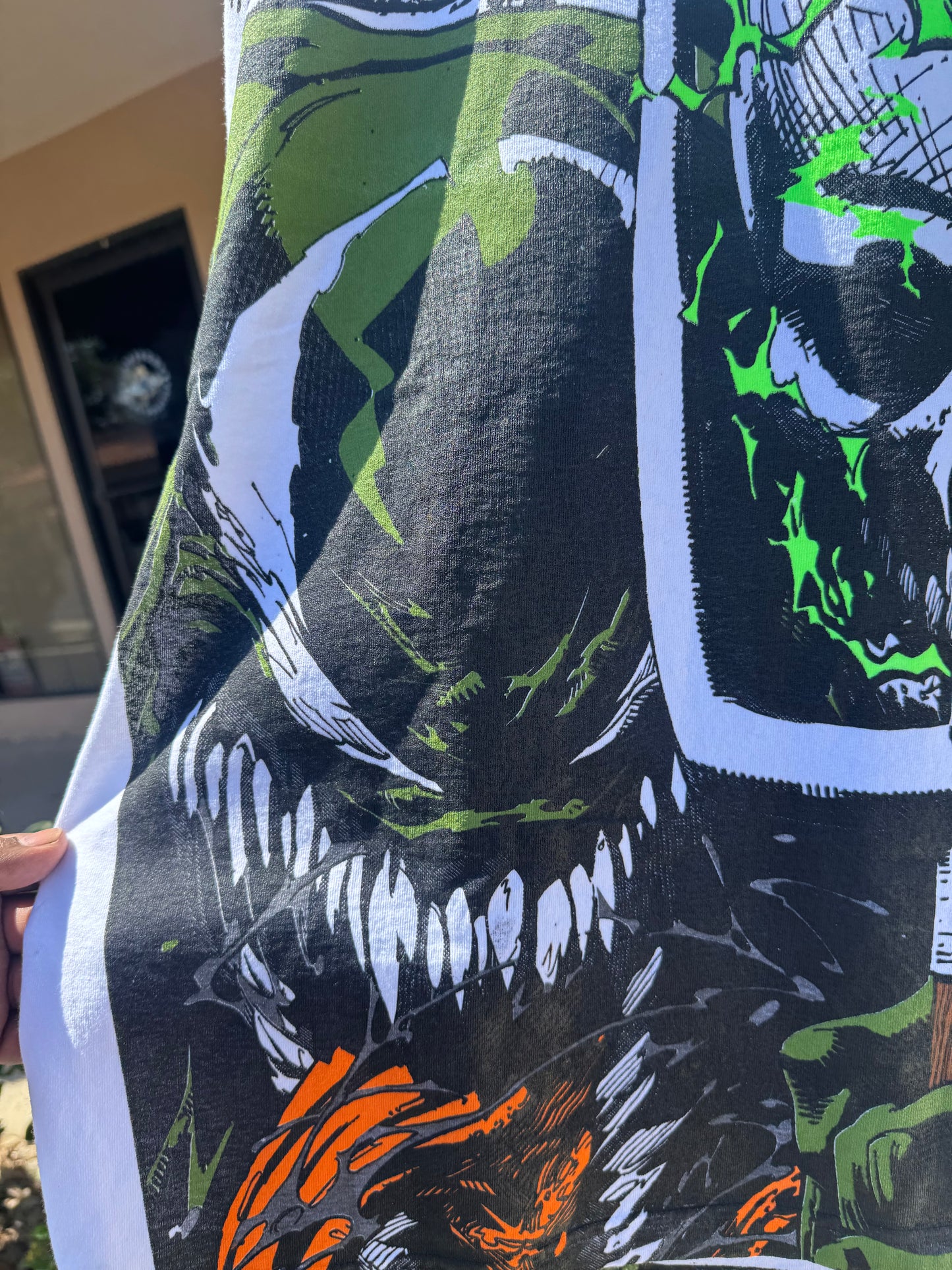 White - Olive Venom - Glow and the dark ink and metallic ink!