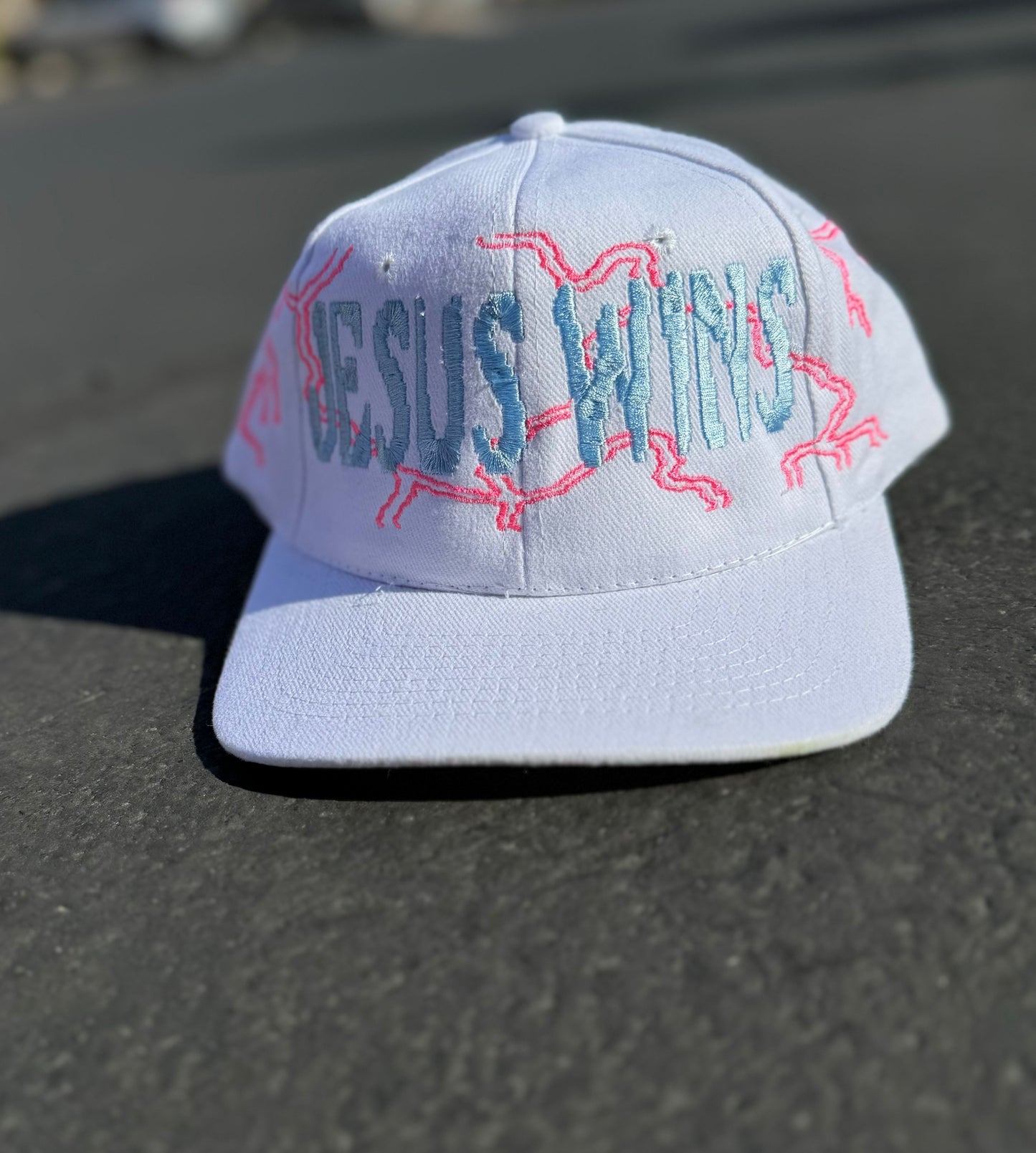 Jesus Wins Pink Lighting hat