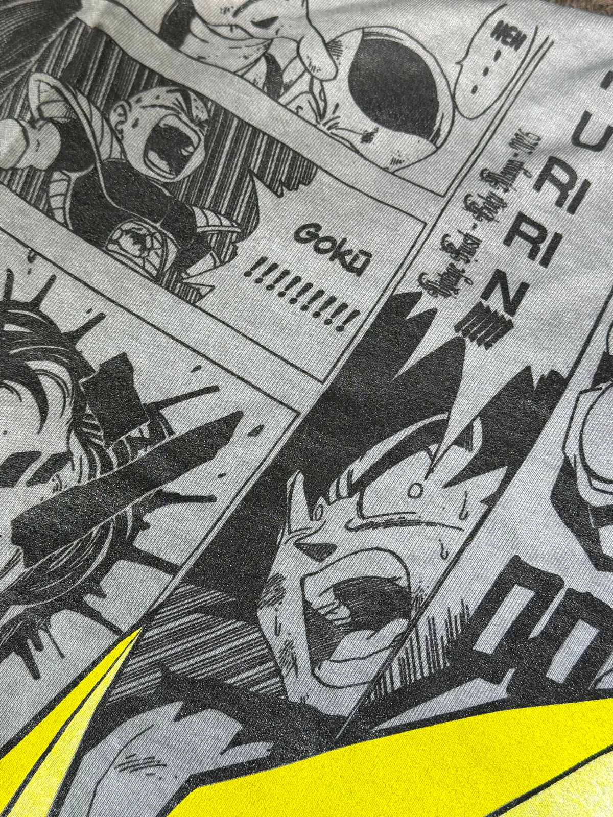 Black Oil Wash - Goku Manga Panels Mega Print - Shirt