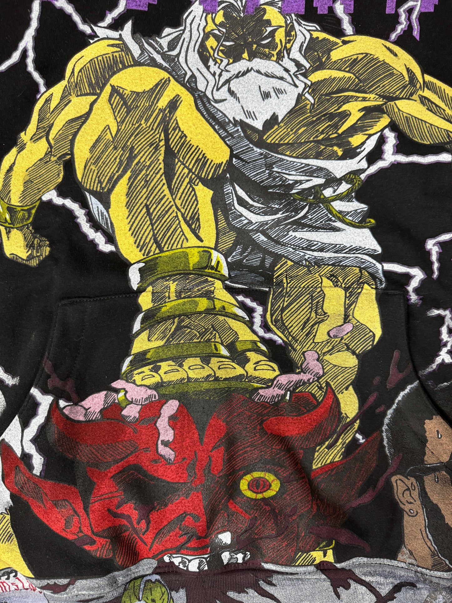 Black - Large -  “God’s Wrath” Graphic Hoodie